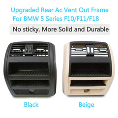 Rear Ac Vent Compatible With Bmw 5 Series Rear Ac Vcent Frame Outer 5 Series F10 2010-2017 Black