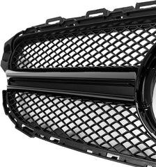 Front Bumper Grill Compatible With Mercedes Benz C Class W205 2014-2019 Front Bumper Grill W205 Grill Amg Black