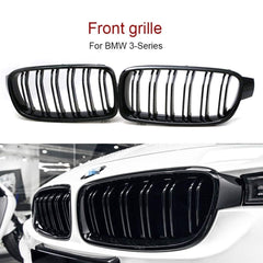 Grill Compatible With Bmw 3 Series Grill F30 M3 Style Kidney Grill Grille Bumper Grill 2012-2018 Glossy Black