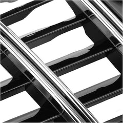 Front Bumper Grill Compatible With Mercedes S Class W222 2014-2020 Maybach Brabus Sports Gt Amg Front Bumper Panamericana Grill W222 Grill Maybach Silver