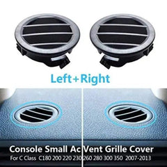 Console Small Ac Vent Grille Cover Black 20468067879116 20468068879116 Compatible With Mercedes C Class W204 2007 2011