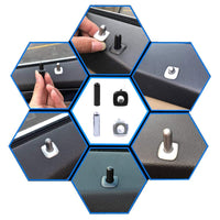 Compatible with BMW 5 Series Door Knob 1 Series 2011-2016 3 Series 2012-2018 5 Series 2010-2018 6 Series 7 Series 2009-2016 X1 2016-2020 X3 2010-2016 X5 X6 14-20 Black
