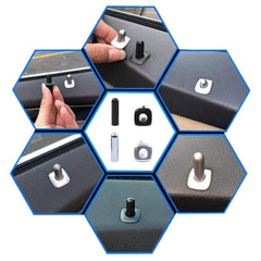 Compatible with BMW 5 Series Door Knob 1 Series 2011-2016 3 Series 2012-2018 5 Series 2010-2018 6 Series 7 Series 2009-2016 X1 2016-2020 X3 2010-2016 X5 X6 14-20 Black