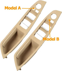 RHD Inner Door Pull Handle and Window Switch Panel Beige 51417225876 Left 51417225849 Right 51417225850 Left 51417225891 Right 51417225892 Compatible With BMW F10 F11 F18