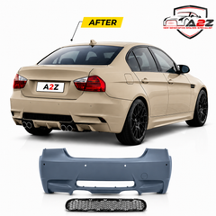 Rear Bumper Body Kit Compatible With Bmw 3 Series E90 (2005-2012) Upgrade To M Sport M3 (Shipping Cost Not Included In Price)