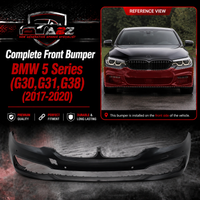 Front Bumper Complete 51117427440 Compatible With BMW 5 Series (G30, G31, G38) 2017-2020