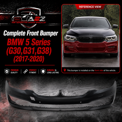 Front Bumper Complete 51117427440 Compatible With BMW 5 Series (G30, G31, G38) 2017-2020