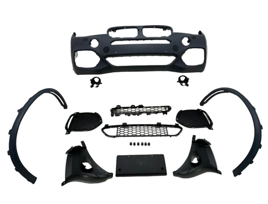 A To Z FBK418 Compatible With BMW X5 F15 Front Bumper Upgrade Convert To M Sport F15 Body Kit (Shipping Cost Not Included In Price)