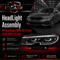 Headlight Headlamp Left 63118496155 & Right 63116496156 (Without Blaster) Compatible With BMW G20 3 Series (2019-2021) LED Lens