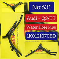 Water Hose Pipe 1K0121070BD Compatible With SKODA OCTAVIA II (1Z3) & | LAURA SUPERB II (3T4) VW PASSAT B7 (362) & AUDI Q3 (8UB, 8UG) Tag No.631