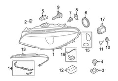 Headlight LED Module Daytime Driving DRL 63127262731 For BMW 5 Series F10 Tag-BL-54