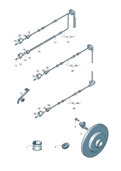 Rear Left ABS Wheel Speed Sensor Black 1KD927807 WHT00385 Compatible With AUDI Q3 8UB, 8UG
