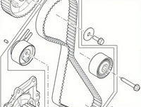 Timing Belt 941052 0816J5 9662187580 9662187680 Compatible With JAGUAR XF I (X250) & LAND ROVER DISCOVERY SPORT (L550) FREELANDER 2 (L359) | LR2 (DAYCO)