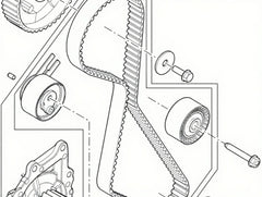 Timing Belt 941052 0816J5 9662187580 9662187680 Compatible With JAGUAR XF I (X250) & LAND ROVER DISCOVERY SPORT (L550) FREELANDER 2 (L359) | LR2 (DAYCO)
