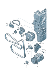 Multi Rib Belt 6PK1733 6RF260849 Compatible With SKODA FABIA II (542) (CONTINENTAL)