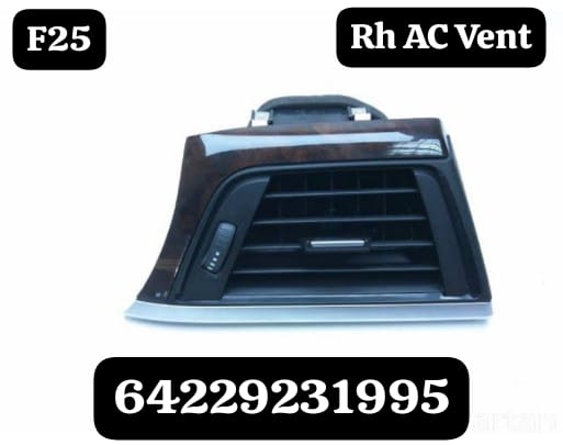 BMW X3 F25 Black AC Vent Grille Assembly Right 64229231995 Left 64229231970 Center 64229218552