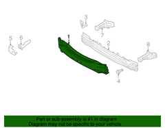 Front Bumper Member 31323835 Compatible With VOLVO S60 (2014-2017)
