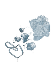 Belt 6PK1732 6QD260849A 04L260849K Compatible With SKODA FABIA II (542) & SUPERB II (3T4) & VW JETTA III (1K2) | BORA | VENTO Tag-BEL-53