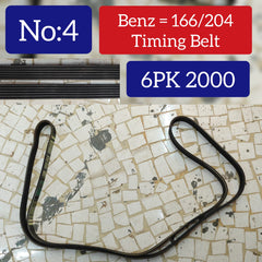 Timing Belt 6PK2000 Compatible With MERCEDES BENZ C-CLASS (W204) & CLS (C218) & GLE (W166) & M-CLASS (W166) Tag-BEL-04