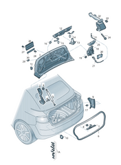 Trunk Tailgate Door Lock Latch 4H0827505 Compatible With AUDI A3 A6 A8 TT