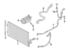 AC Compressor 64506805025 64529216467 64529396722 Compatible With BMW 3 Series (F30, F80) & X3 (F25)