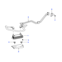 OIL COOLER AW837A095AA C2P12397 C2Z18818 X6003001 LR036354 For JAGUAR F-PACE X761 & XF I X250, XJ X351 Tag-O-19