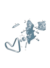 Multi RIB Belt 6PK1070 03L903137T 03L903137G Compatible With AUDI Q3 (8UB, 8UG) (CONTINENTAL)