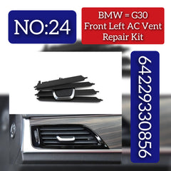 Front Left AC Conditioner Air Vent Grill Outlet Tab Clip Repair Kit 64229330856 64229330858 Compatible With BMW 5 Series G30 Tag-ACR-24