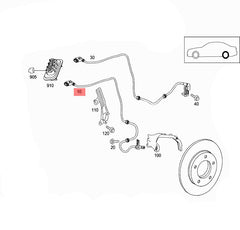 Rear Left / Right ABS Wheel Speed Sensor A2219056000 A2219050401 A2219057300 A2215400117 2215400117 2219050401 2219056000 Compatible With MERCEDES-BENZ S-CLASS W221
