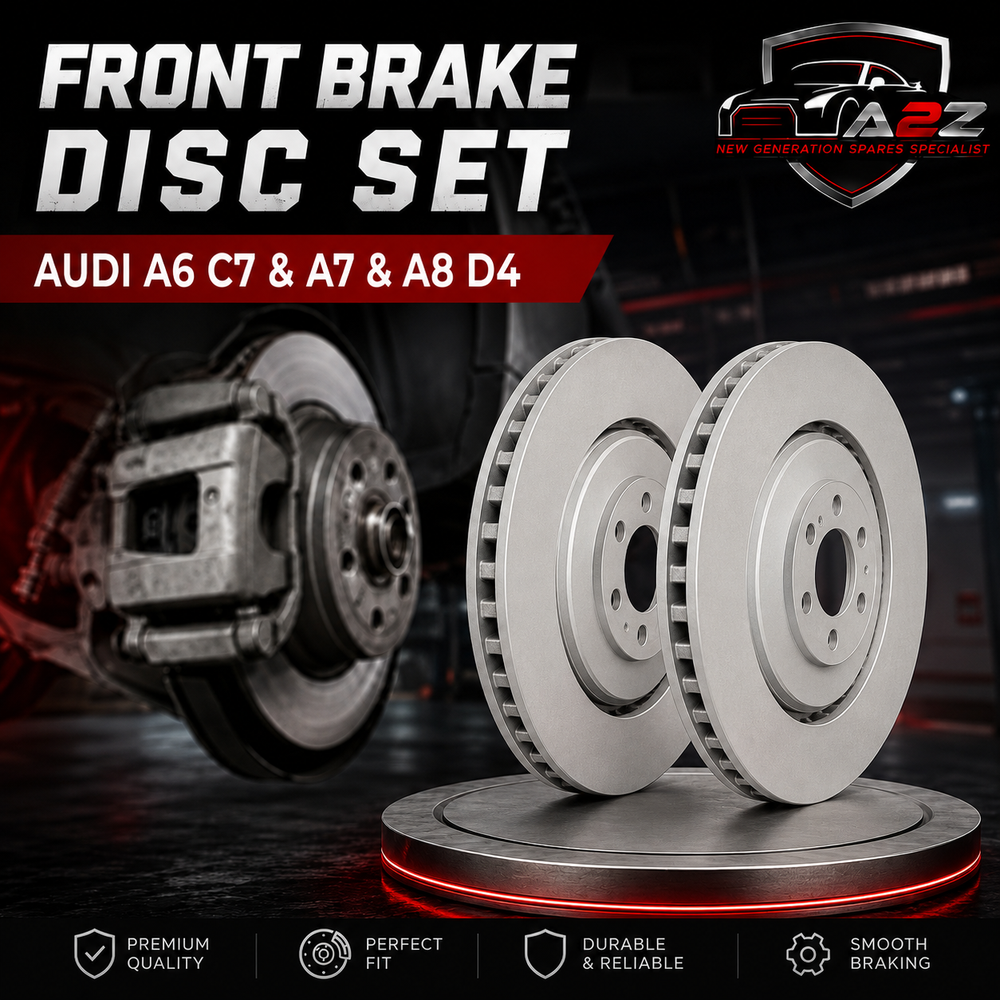 Front Brake Disc Set 4H0615301AL 4H0615301M 4H0615301T 4H0615301K Compatible With AUDI A6 C7 & A7 & A8 D4
