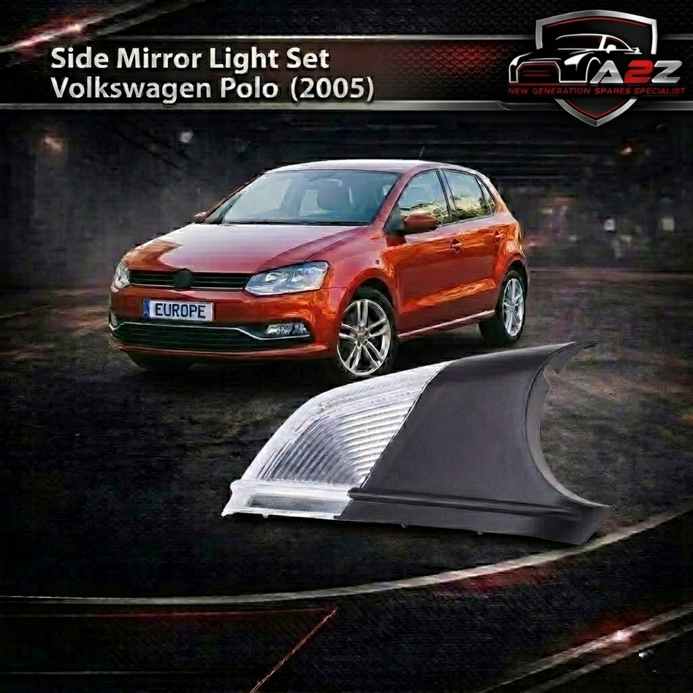 Side Mirror Light Set Left 6QD949101 & Right 6QD949102 Compatible WQith Volkswagen Polo (2005)