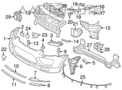 Front Bumper Grille Center Side 95850568301 Compatible With PORSCHE CAYENNE (2011-2014) Tag No.156