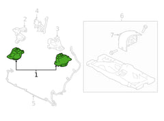 Engine Mounting T2H8171 Compatible With Jaguar XF