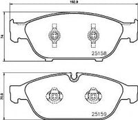 Front Brake Pad 4G0698151R 2515802 P85127 Compatible With AUDI A6 C6 & A7 & A8 D4