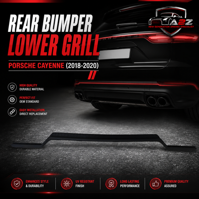 Rear Bumper Lower Grill 9Y0807649 Compatible With Porsche Cayenne (2018-2020) Tag No.514