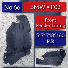 Fr Rear Right Fender Linning 51717185160 Compatible With BMW 7 Series F02/F07 Tag No.66