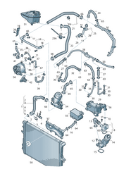 Elbow (Thermostat) 059121506H For AUDI A4 B8 A6 A8 Q5 Q7 Tag-E-42