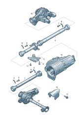 Rear Drive Shaft Propeller Driveshaft 7L8521102 For AUDI Q7 (4LB)