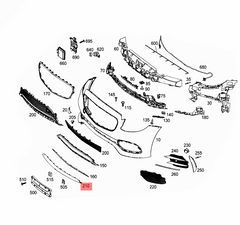 Front Bumper Chrome 2138857000 Compatible With Mercedes Benz E-CLASS W213 Tag No.276