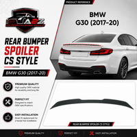 Rear Bumper Spoiler CS Style BMRS9 Compatible With BMW G30 (2017-20)