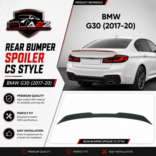Rear Bumper Spoiler CS Style BMRS9 Compatible With BMW G30 (2017-20)