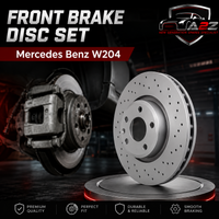 Front Brake Disc Set 2044210912 Compatible With Mercedes Benz W204