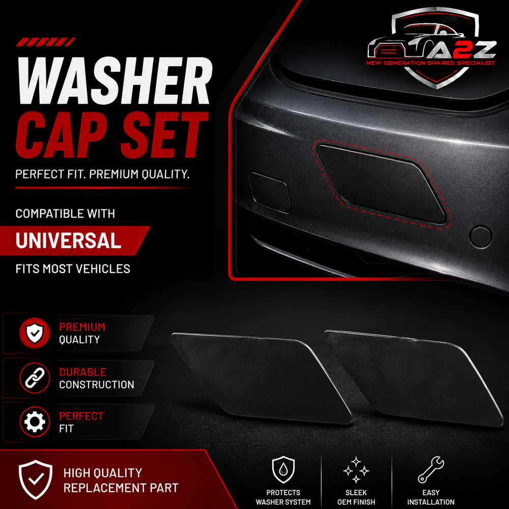 Washer Cap Set Left 5E0955109E & Right 5E0955110E Compatible With Skoda Octavia (2017-2020) Tag No.1056