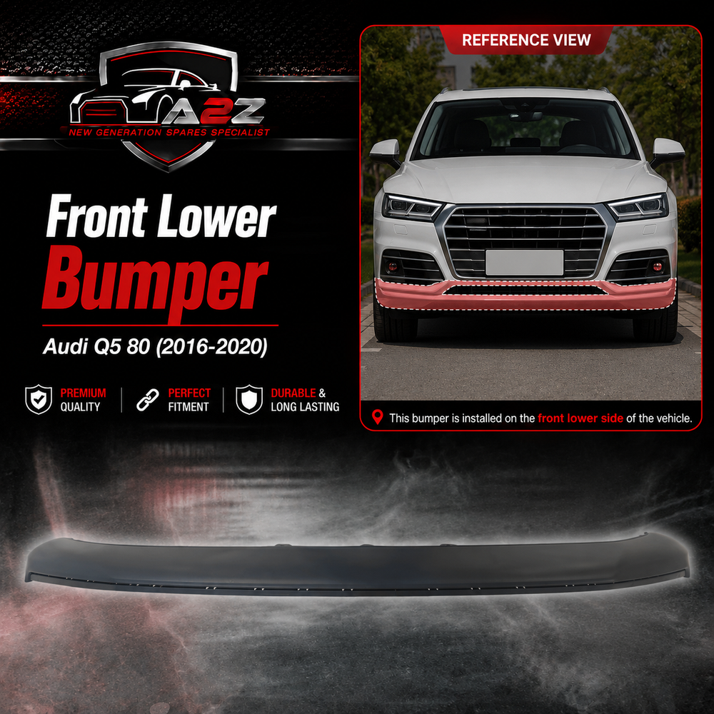 Front Lower Bumper 80D807061C Compatible With Audi Q5 80 (2016-2020) Tag No.100B