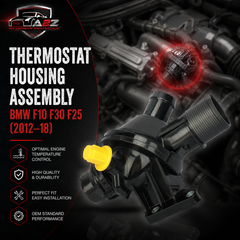 Thermostat Housing Assembly 11538635689 11537633477 Compatible With BMW 3 Series F30 & 5 Series F10, X3 F25 Tag-E-84