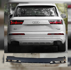 Rear Bumper Upper Black 4M0807511 4M0807511GRU Compatible With AUDI Q7 2016 Tag No.215