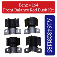 Front Stabilizer Sway Bar Bushing Kit 1643231185 A1643231185 Compatible With MERCEDES-BENZ GL-CLASS (X164) & M-CLASS (W164)