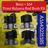 Front Stabilizer Sway Bar Bushing Kit 1643231185 A1643231185 Compatible With MERCEDES-BENZ GL-CLASS (X164) & M-CLASS (W164)