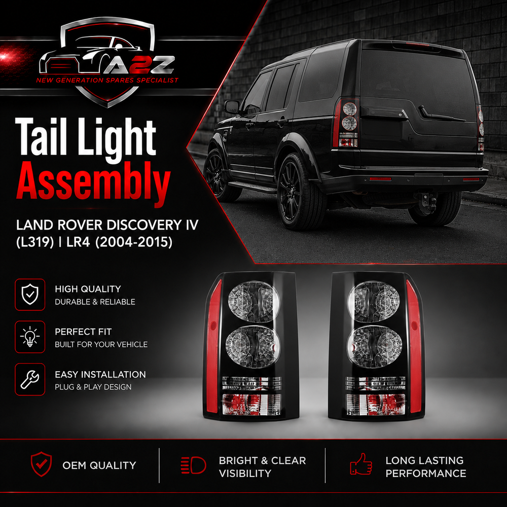 Tail Light Rear Lamp Compatible With LAND ROVER DISCOVERY IV (L319) | LR4 Tail Light Rear Lamp Left LR052397 LR162974 & Right LR052395 LR162972 Tag-TLR-10
