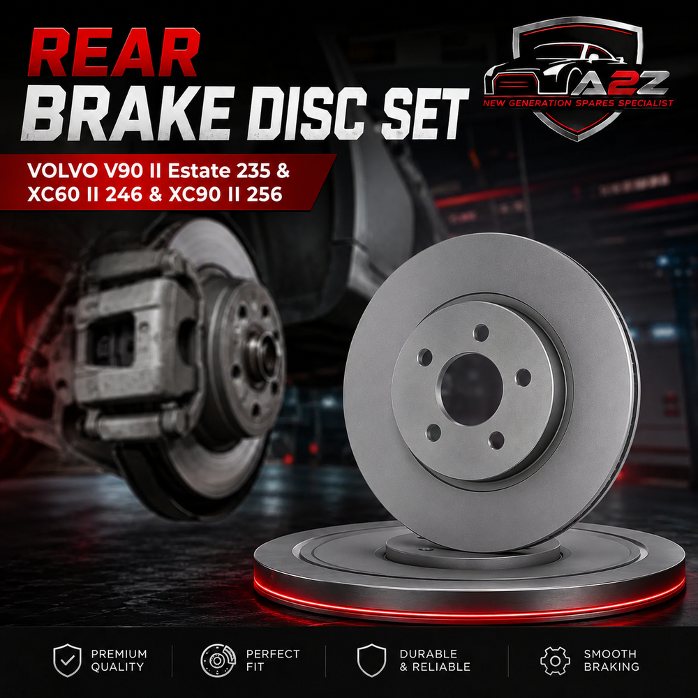 Rear Brake Disc Set 31471816 31400778 Compatible With VOLVO V90 II Estate 235 & XC60 II 246 & XC90 II 256